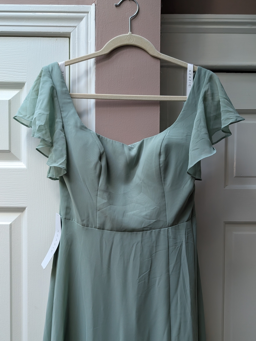 NWT Formal Floor Length Dress in Sage Green